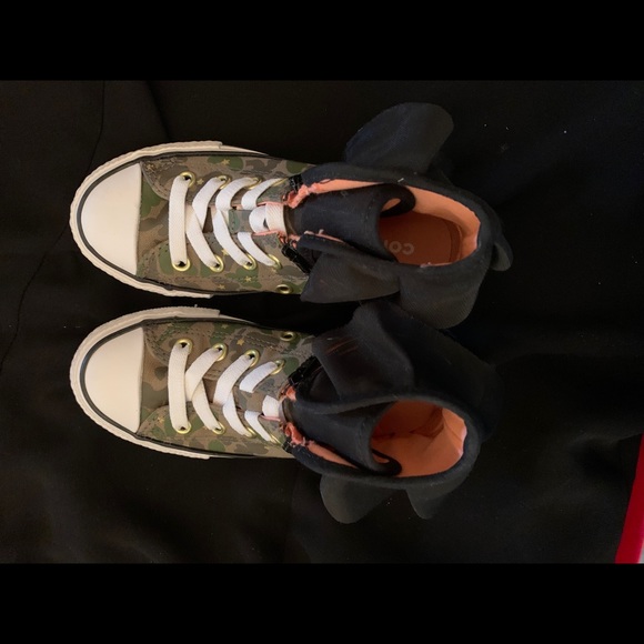 Converse camo and tulle high top sneaker - Picture 6 of 6